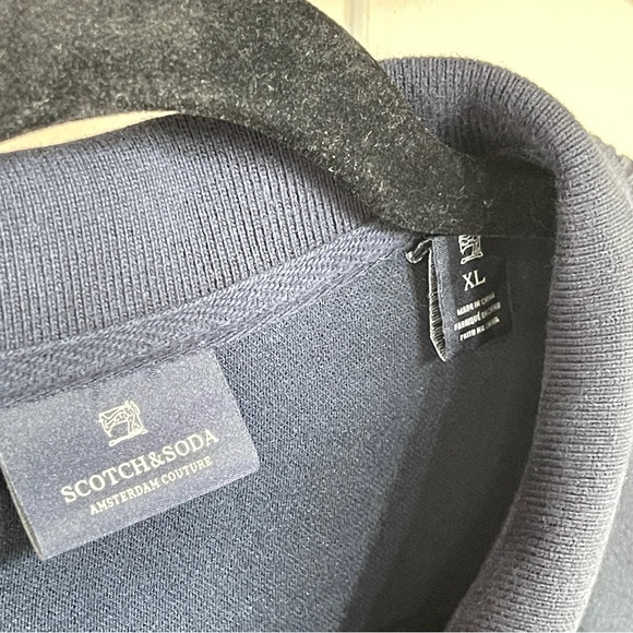 Scotch & Soda Mens XL Navy Polo - Picture 4 of 5